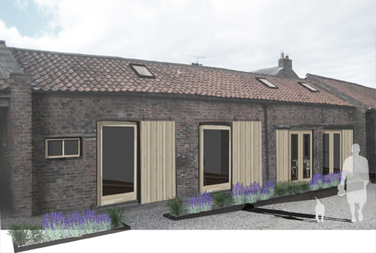 doma architects-tockwith barn conversion-existing elevation